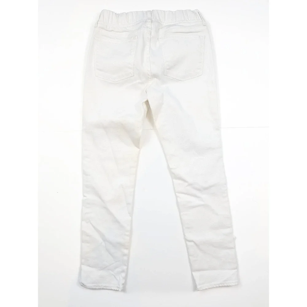 Gap Kids White Regular Fit Embroidered Stars Legging Ankle Jeans Girl's Size 12R